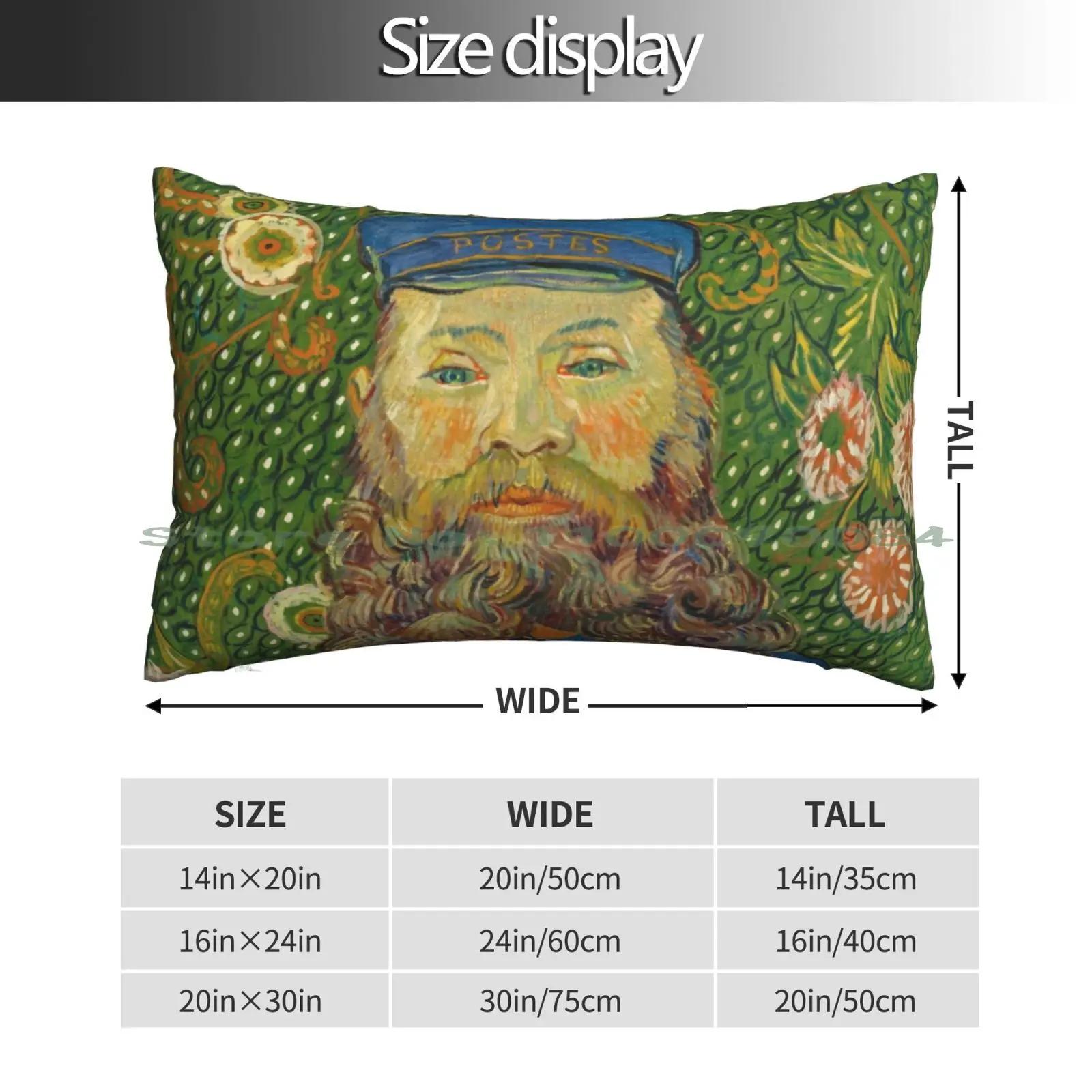 Van Gogh Portrait Of Joseph Roulin Hd Original Vincent Van Gogh Best Hd Art Print Pillow Case 20x30 50*75 Sofa Bedroom Rem Re