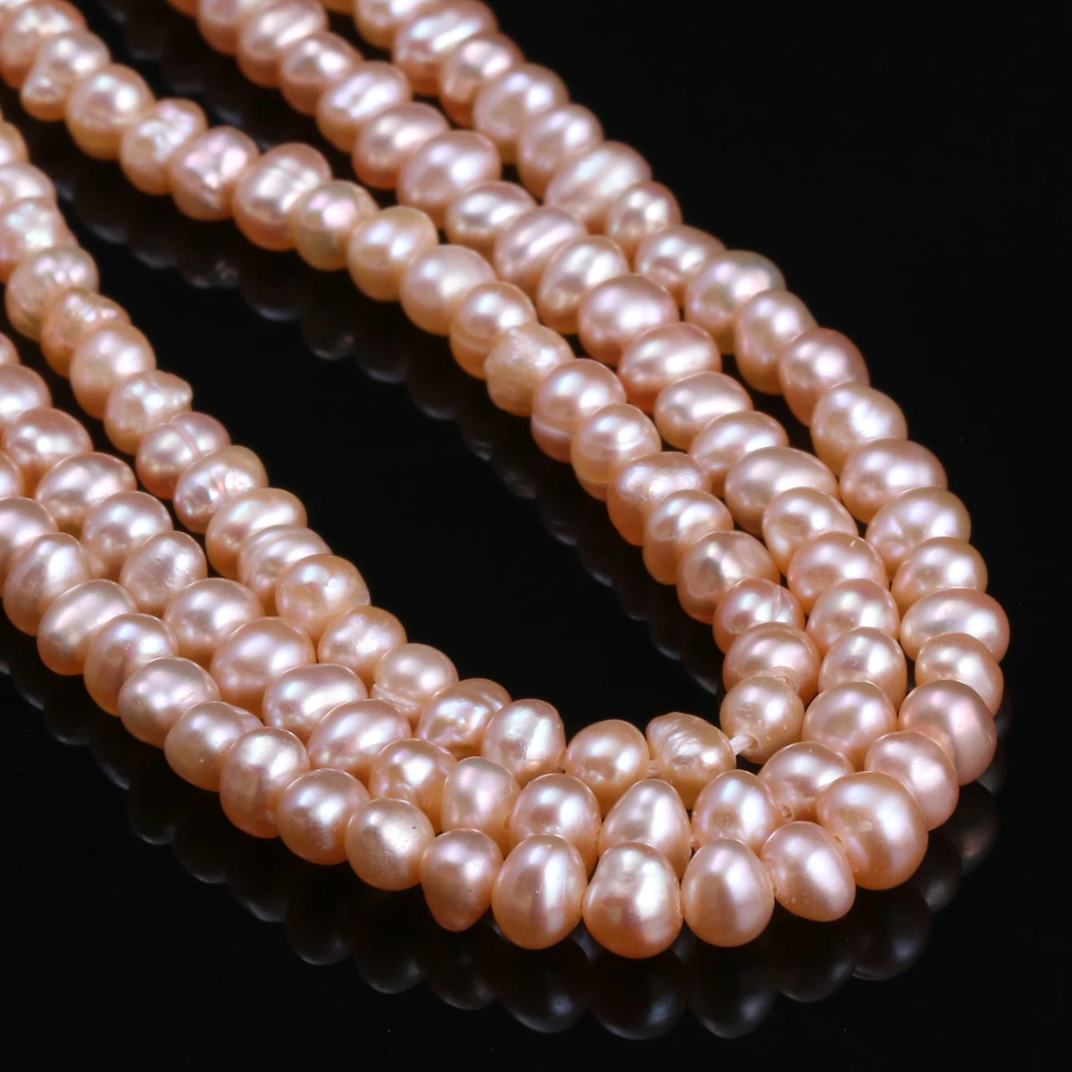 Natural Freshwater Cultured Pearls Beads Round 100% Natural Pearls for Jewelry Making DIY Necklace Bracelet 13 Inches