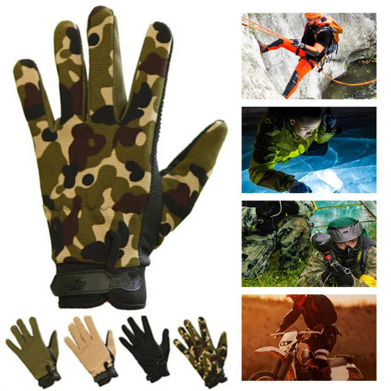 Summer Man Gloves Fishing Tactical Breathable Outdoor Riding Gloves Lady Bicycle Non-slip Gloves Full Finger and Fingless