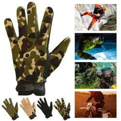 Guantes tácticos transpirables para hombre y mujer, manoplas antideslizantes de dedo completo y sin aletas para montar en bicicleta al aire libre, pesca, verano