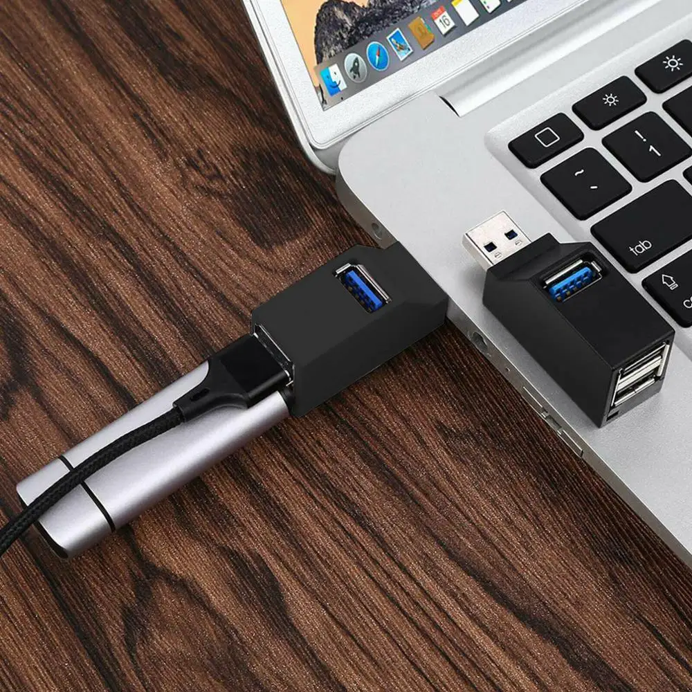 USB 3,0 концентратор адаптер удлинитель мини-разветвитель 3 порта для ПК ноутбук Macbook мобильный телефон высокоскоростной U-диск ридер для Xiaomi