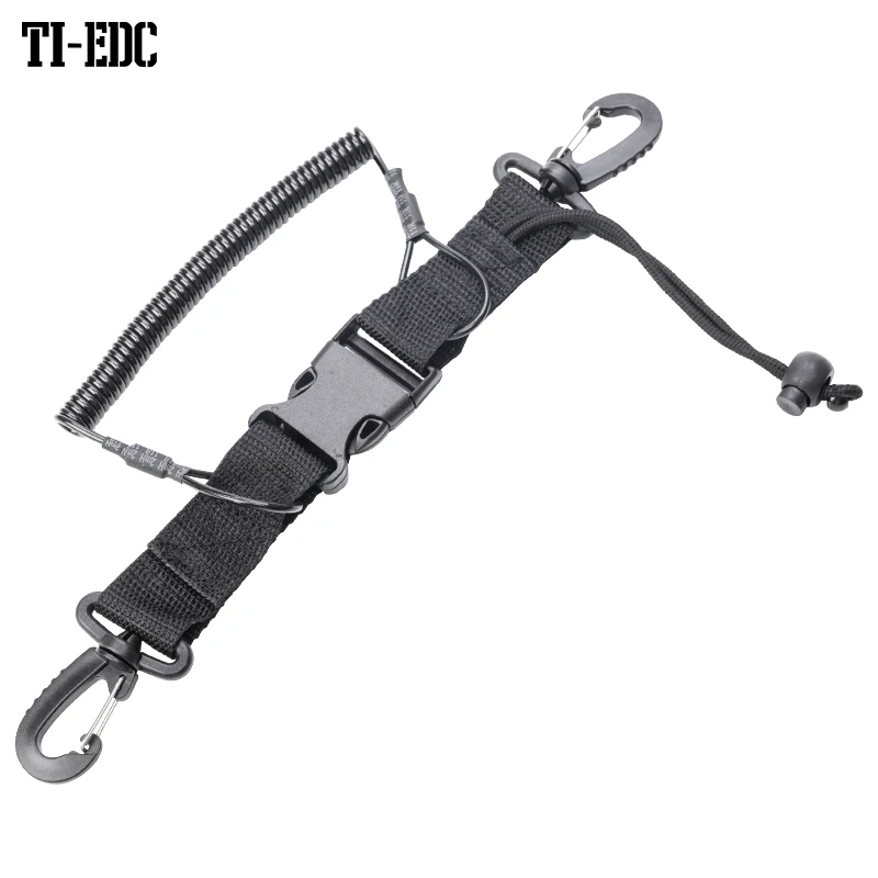 Diving Camera Lanyard Spring Coil Camera Underwater Spiral Rope Quick Release Buckle Clips Underwater Activities Pool Accessorie