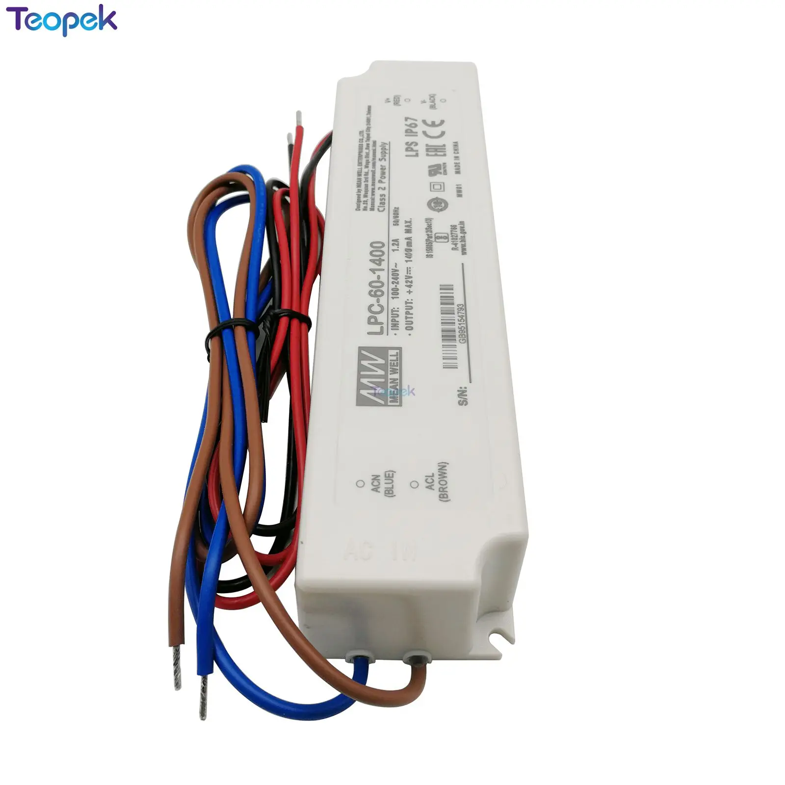 Original  MEAN WELL LPC-60-1400 HLG-100H-36B HLG-185H-C1400B Driver Power Supply For Cree CXB3590 CXA3050 LED