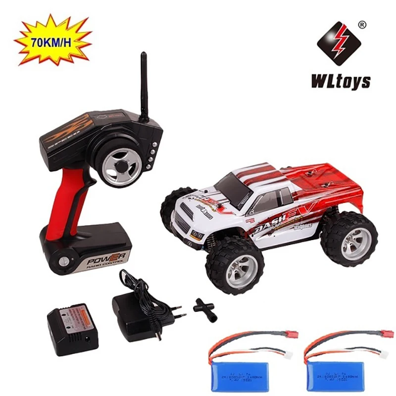 

70km/h RC Car WLtoys A979-B 2.4GHz 1/18 Scale Remote Control Off-road Racing Car High Speed Stunt SUV Toy Gift RC Car Shockproof