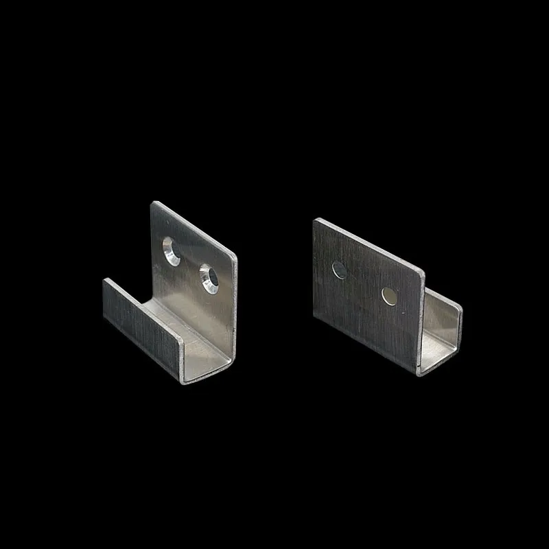 Stock 200PCS Stainless Steel Ceramic Tile Display Wall Hooks Tray Glass Wood Wall Support Sample Display Board Wall Brackets