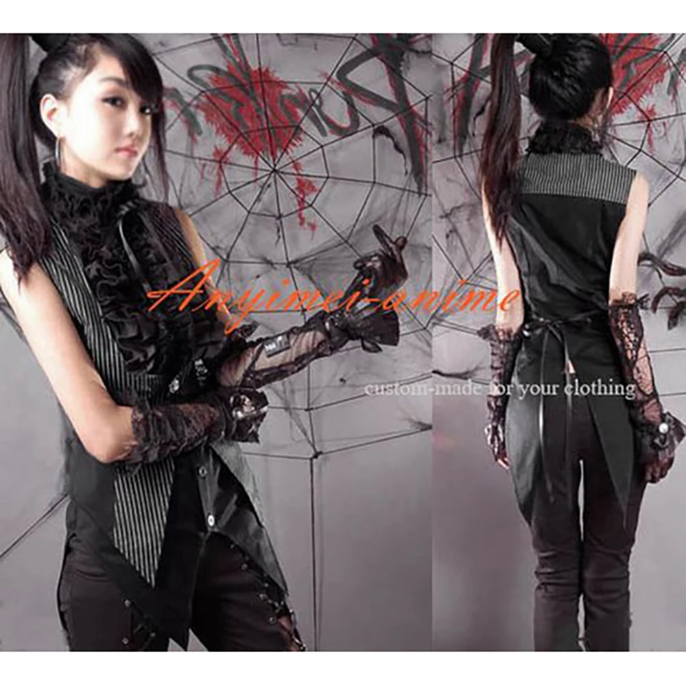 fondcosplay hiphop Gothic Tripp Lolita Punk Fashion black cotton Shirt pants Cosplay Costume CD/TV[CK1149]