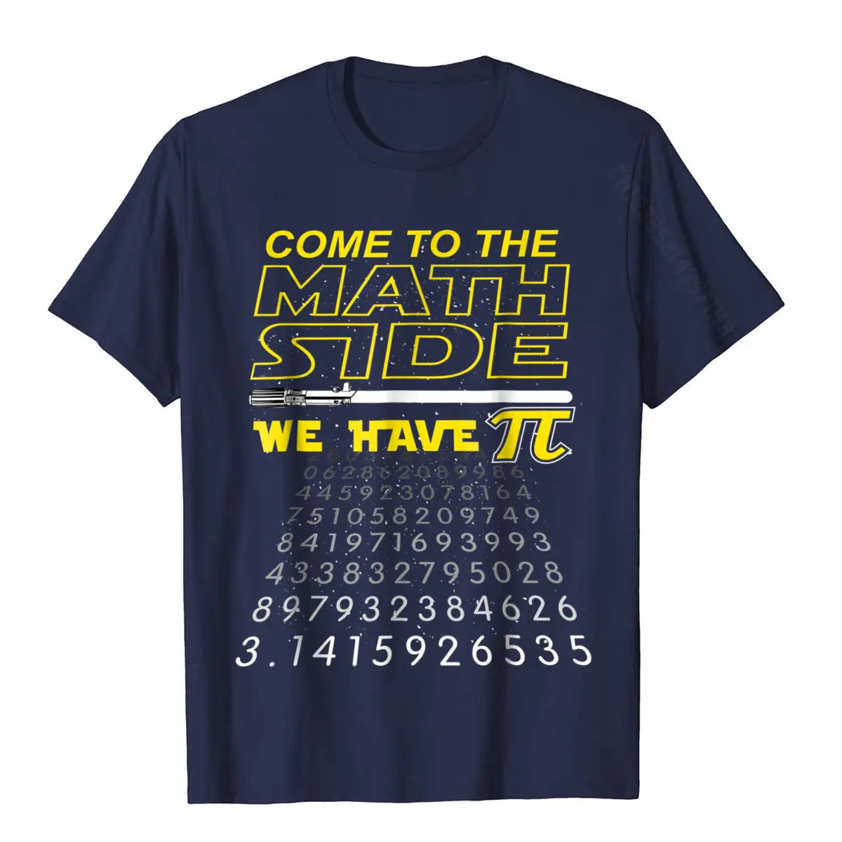 Come To The Math Side We Have Pi Math Geek Nerd T-Shirt Cotton Street Tops Shirts Fashion Man Top T-Shirts Printed