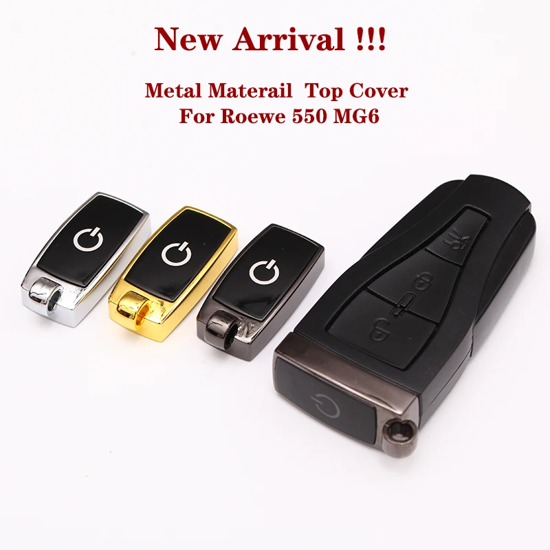 New High Quality Top Cover For MG6 Roewe 550 E50 Stainless Steel Remote Key Shell Metal Top Cover