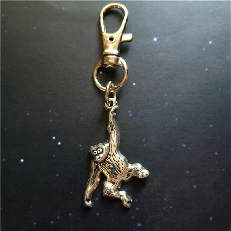 Monkey Keychain Chimpanzee Keychain Gorilla Keychain Animal Keychain Animal Lovers Gift