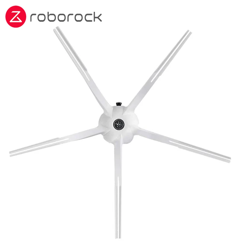 Brosse latérale collée douce originale pour aspirateur robot Roborock S60 S61 S50 Max S60, pièces blanches pour aspirateur robot pur, 2 pièces/paquet