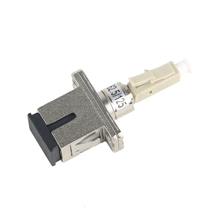 

2pcs LC/UPC(Male)-SC/UPC(Female) MM62.5/125 Multi-mode Fiber Optic Adaptor-Hybrid Mating Adapter