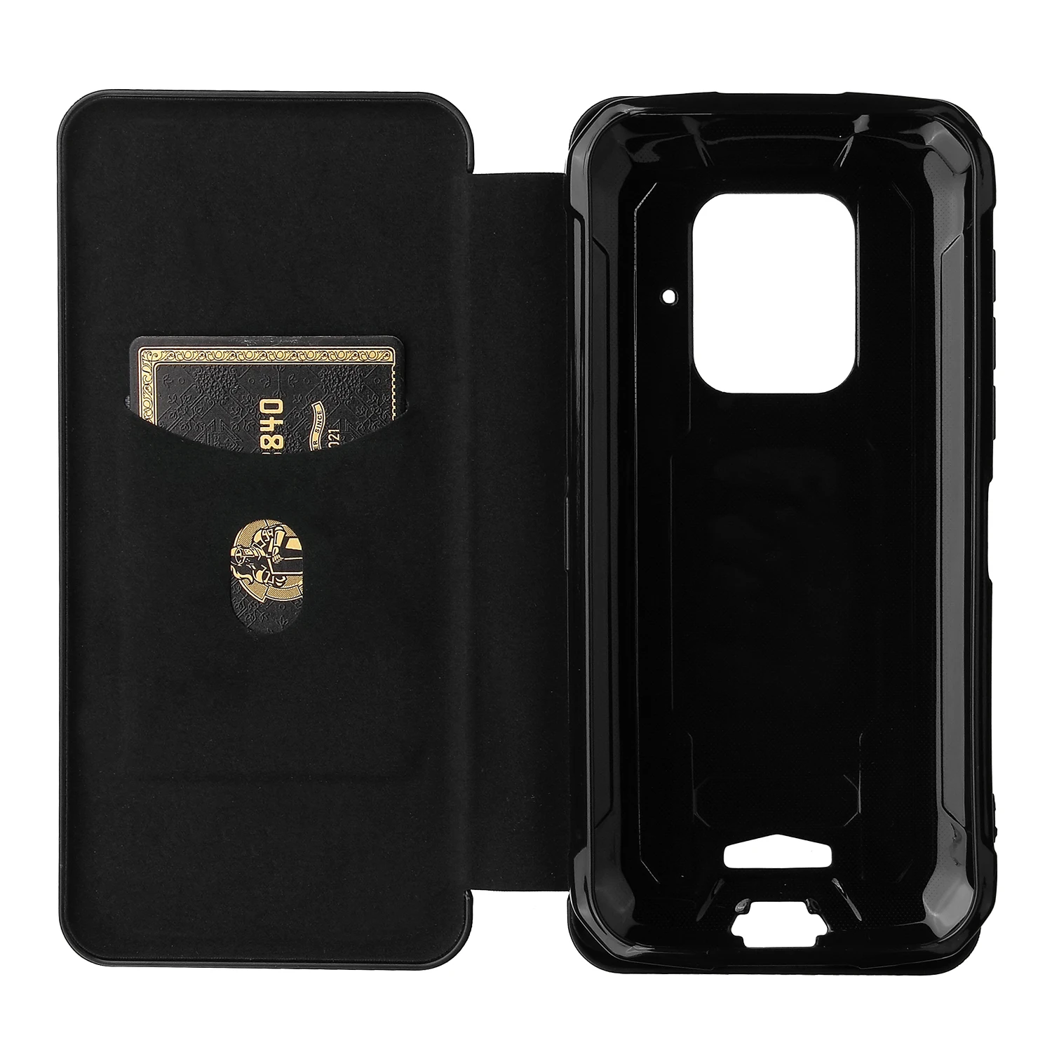 For Doogee S59 Pro Case Carbon Fiber Flip Leather Case For Doogee S59 S59Pro Business Magnetic Wallet Card Slot Slim Cover