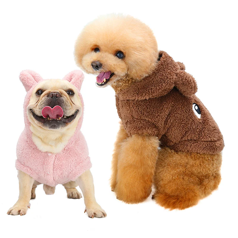 

2021 pet clothes new teddy law dog fighting clothes dog disguise embroidered dog sweater three colors are available