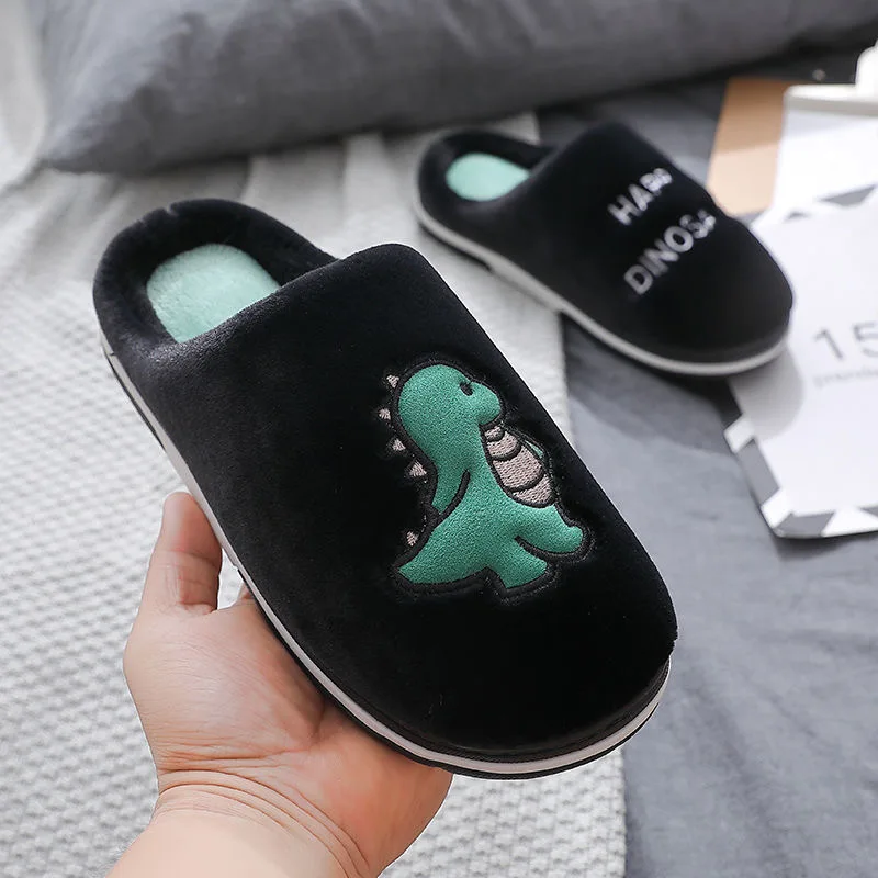 Leuke Thuis Slippers Voor Mannen Comfort Winter Warme Schoenen Cartoon Zachte Winter Vrouwen Slippers Indoor Kamer Slippers Bont Slides Mannen