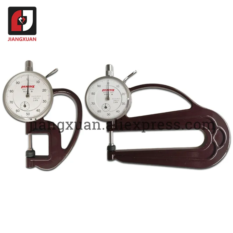 JAPAN PEACOCK DIAL thickness gauge 0.01mm Dial Thickness Tester G1.8N G2.4N H1.8N H2.4N G20 G30 H20 H30