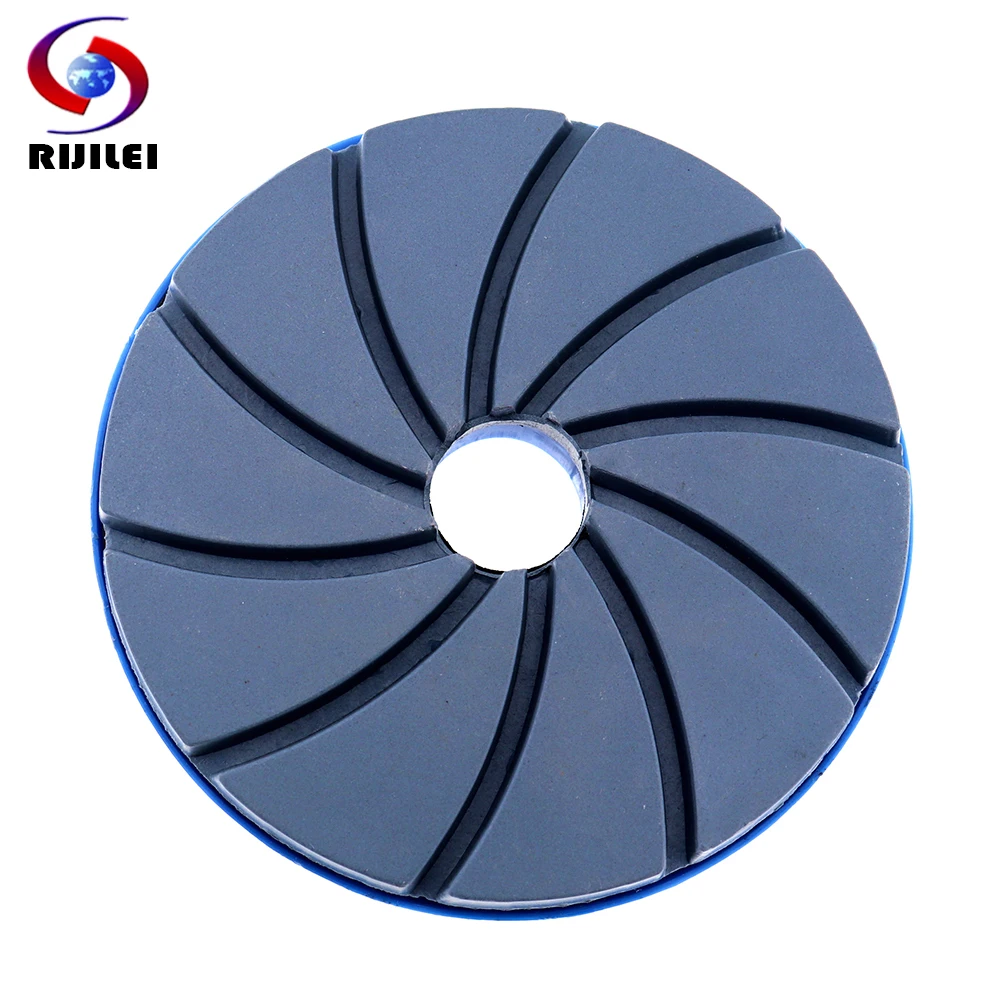 RIJILEI 4\'\'5\'\'6\'\' Inch Snail Lock Diamond Marble Polishing Pads Concrete Floor Polishing Pad Edge Grinding Wheel WFD22