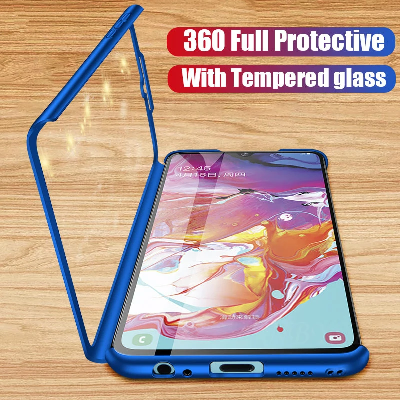 Luxury 360 Full Protection Phone Case For iPhone XS MAX XR X Coque Case For iPhone 6 6s 7 8 Plus Case 5 5S SE Cover Glass