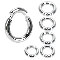 Scrotum Stretcher  Sex Toys for Men Heavy Duty Male Magnetic Ball  5 size Metal Penis Cock Lock Ring Delay Ejaculation