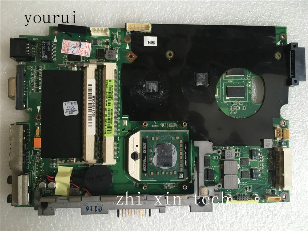 

yourui High quality For ASUS K40AB Laptop motherboard rev 1.3 69N0EQM10C33 Test work perfect