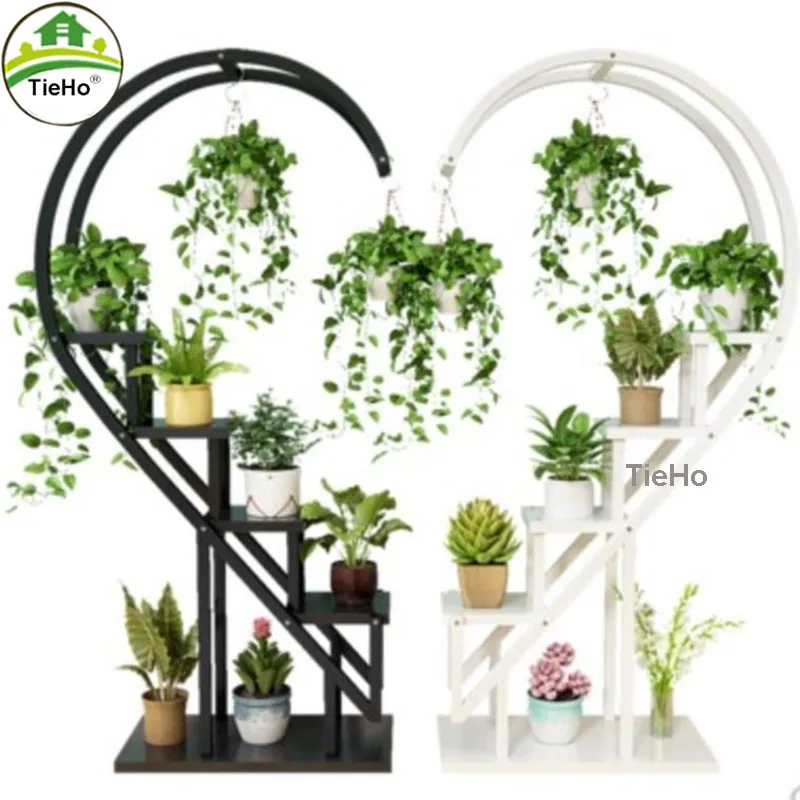 Metal Flowers Stand Planter Rack Pot Holder Floor Multi-Layer Plant Flowers Display Shelf For Living Room Home Garden