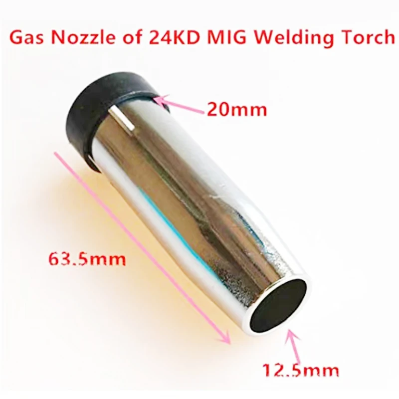 35pcs 24KD Welding Torch Consumable 0.8mm 1.0mm 1.2mm MIG Torch Gas Nozzle Tip Holder Gas Diffuser of MIG MAG Welding Machine