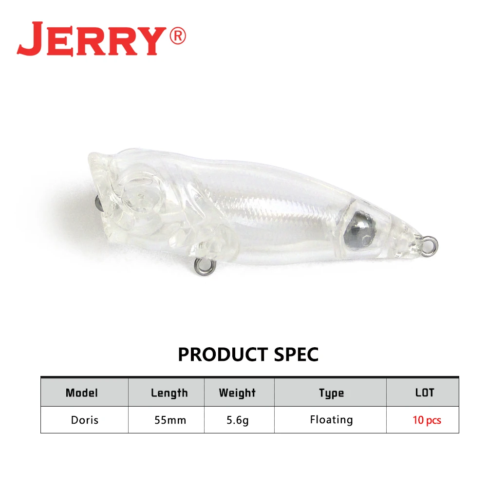 Jerry Doris Popper 55mm - Senuelo Popper flotante de superficie - imagen 3