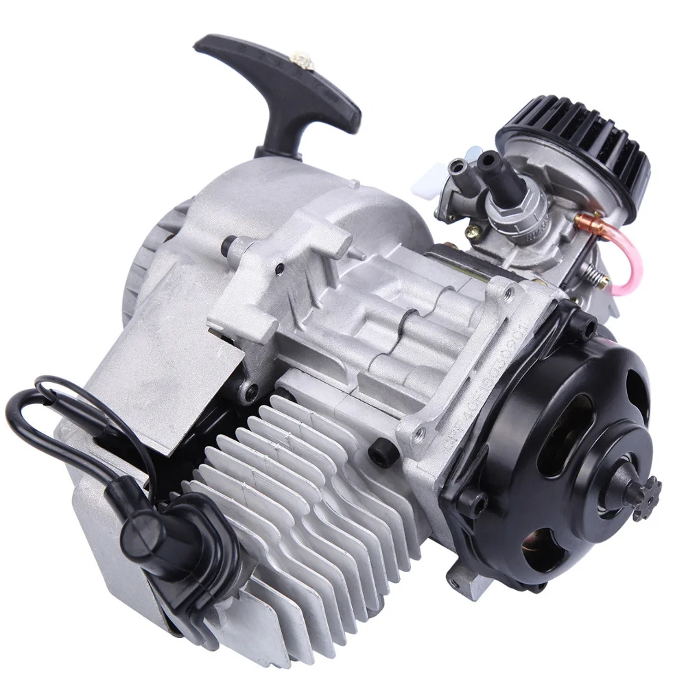 Samger 49cc Engine 2 Stroke Pull Start Mini Motor Start Engine For Motorcycle Dirt Bike Pocket Bike ATV Pitbike