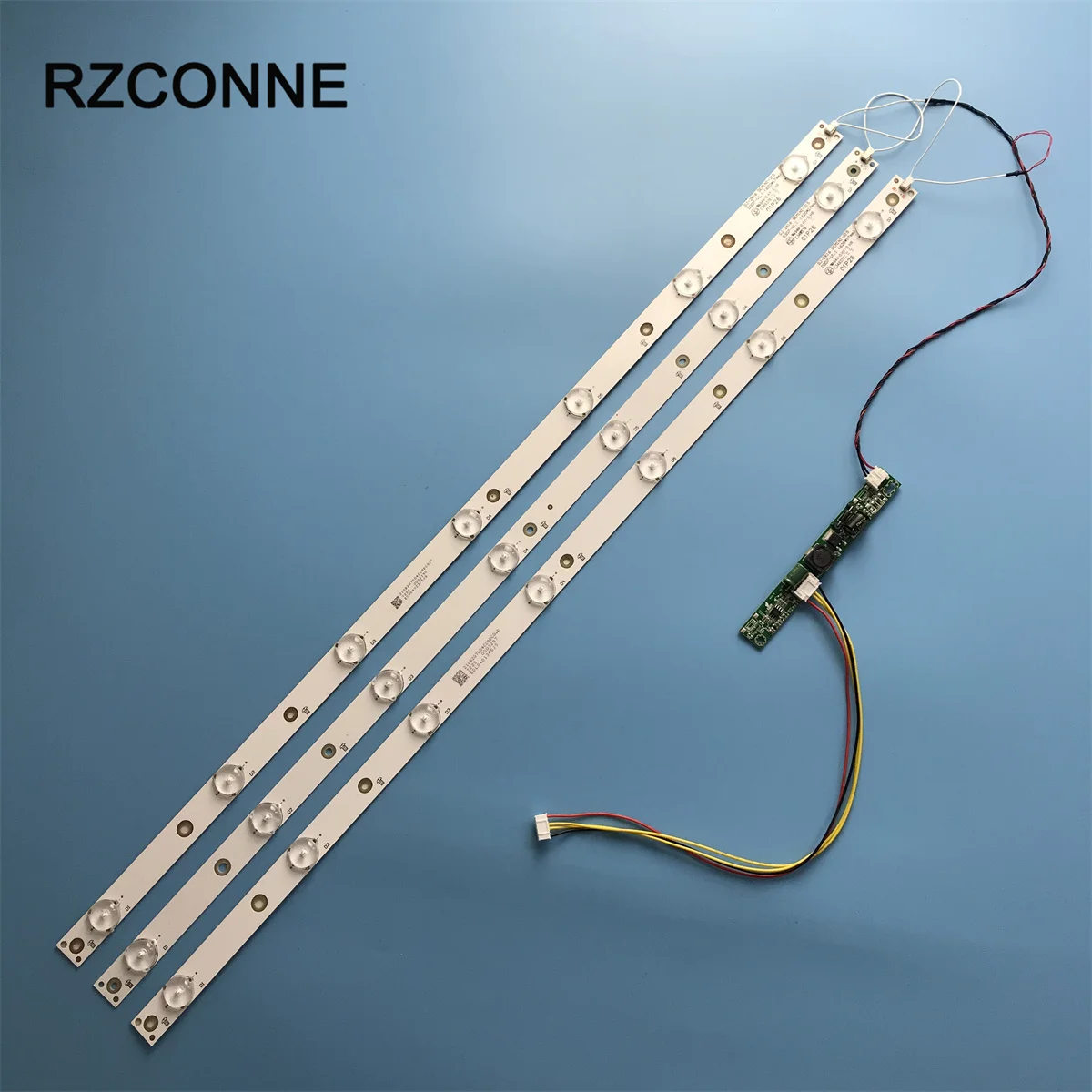 620mm LED Backlight Lamps kit Aluminum Board w/ Optical Lens Fliter for 32inch TV Monitor+driver board+DC 12V Mini Tester