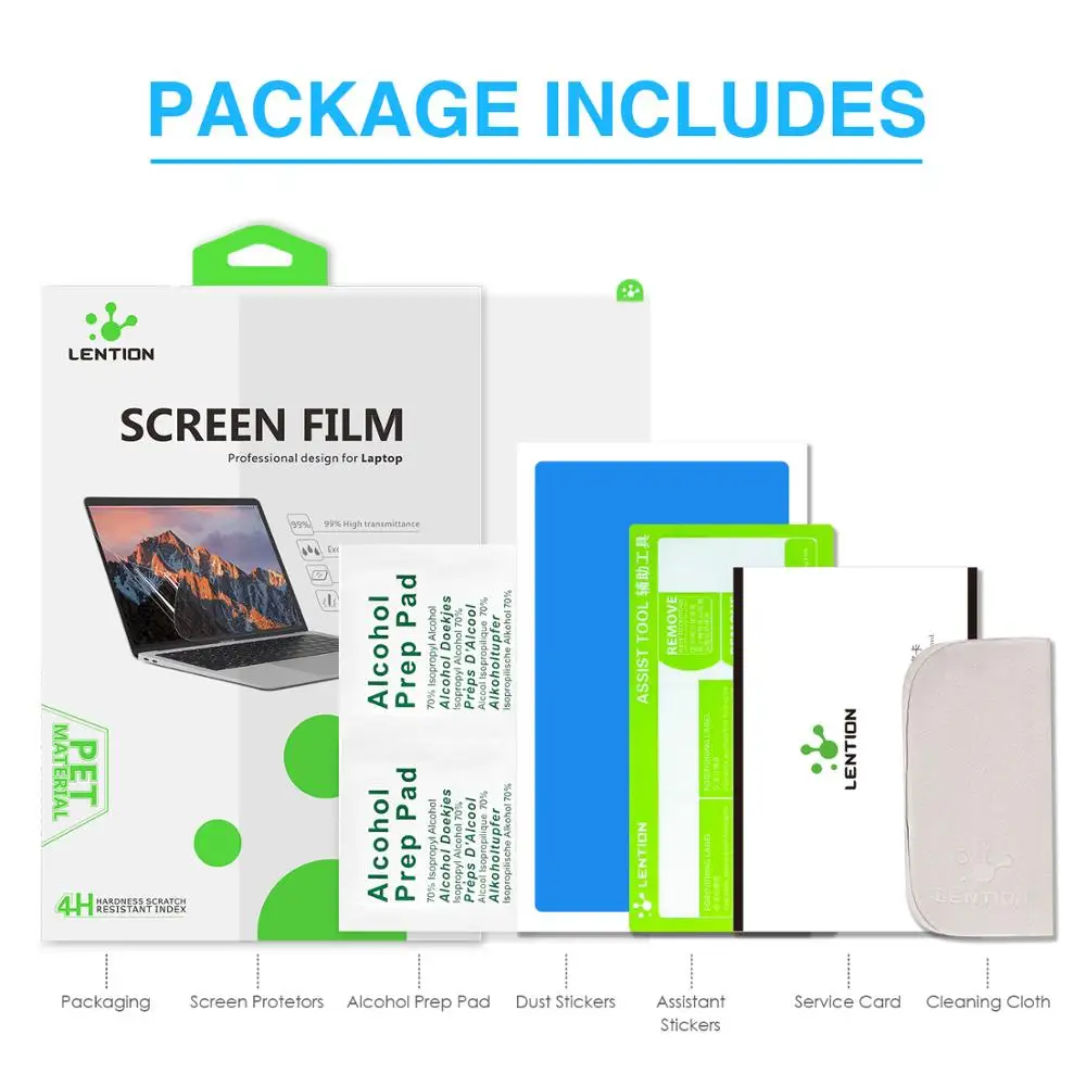 Protetor de Tela para M1 MacBook Pro, Filme Transparente HD, Revestimento Hidrofóbico, 2020-2016 com ou W/Out Touch Bar, A2338/A1708, 13 polegadas