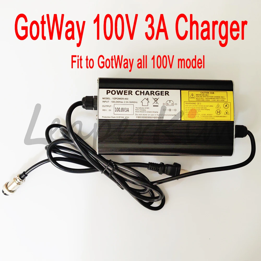 GotWay 100V 3A Charger 100V Msuper X Monster Nikola 3A charger