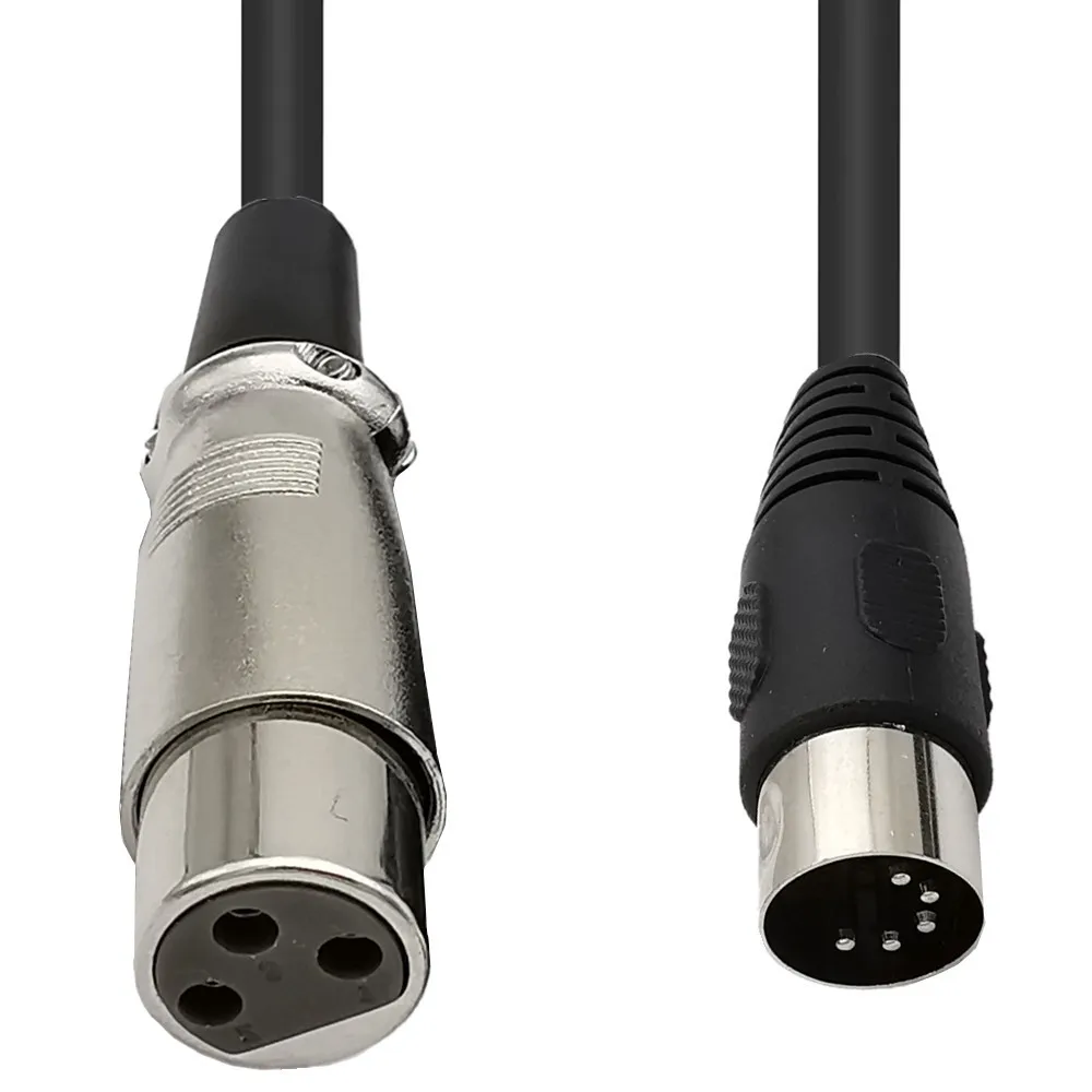 DIN 5pin To XLR XLR 3pin Male And Female Audio Cable MIDI To XLR Adapter Cable 0.5M 1.5M 5FT