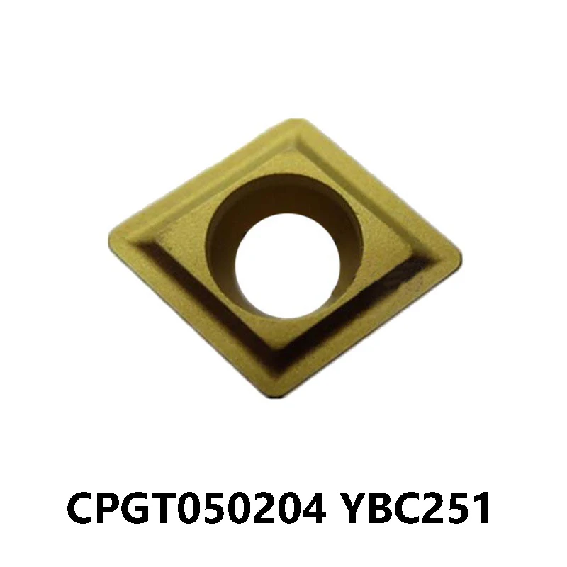 

100% оригинал CPGT0502 CPGT050204 YBC251 CPGT 050204 CPGT05 твердосплавные вставки обработка стали токарный станок резак токарные инструменты