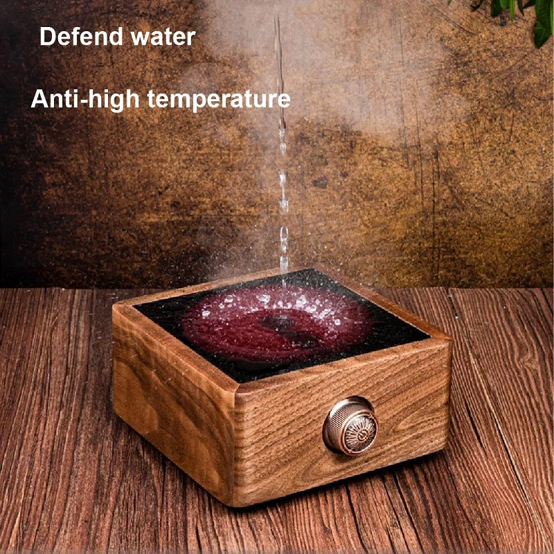 750W 1000W Electric Ceramic Stove Tea Maker Walnut Wood Tea Maker Electric Tea Stove Electric Tea Set Smart Tea Stove