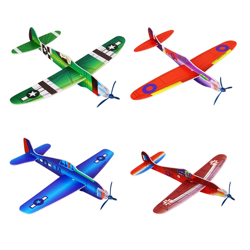 12PCS DIY Hand Werfen Fliegende Segelflugzeuge Kinder Spiele Im Freien Avion Polystyrene Flugzeug Juguetes Divertidos Y Baratos – Detail 4