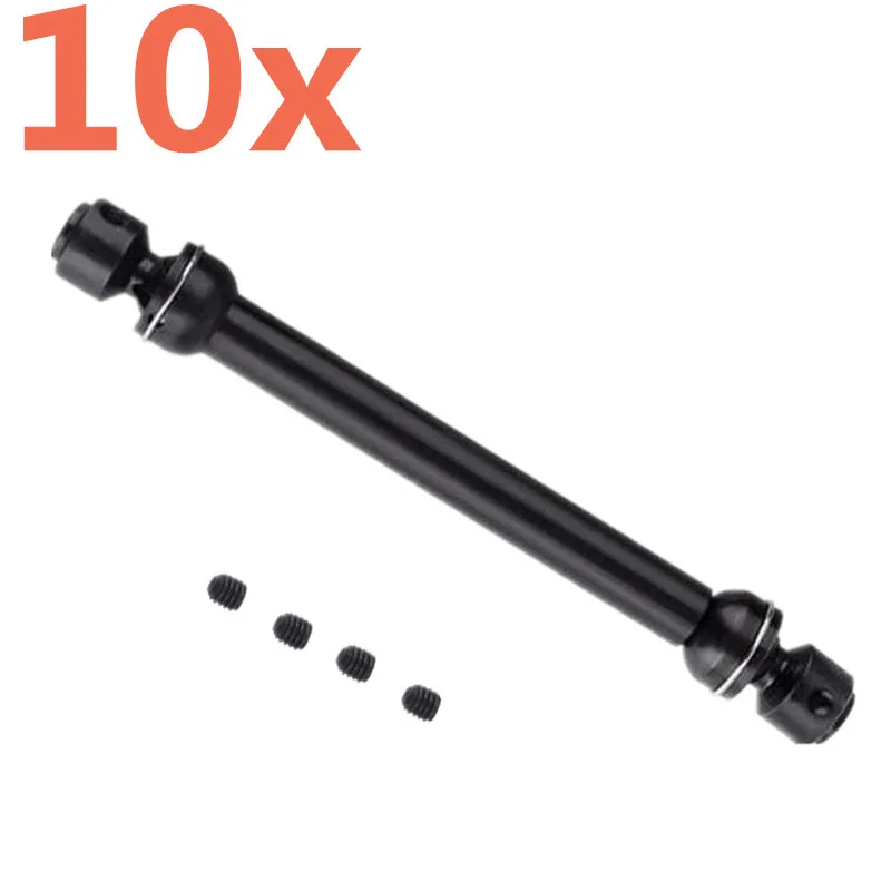 10Pieces 88mm-113mm Heavy Duty Metal Steel Drive Shaft for Axial SCX10 90046 RC4WD D90 Wraith RC Car Vehicle Hop Up Parts