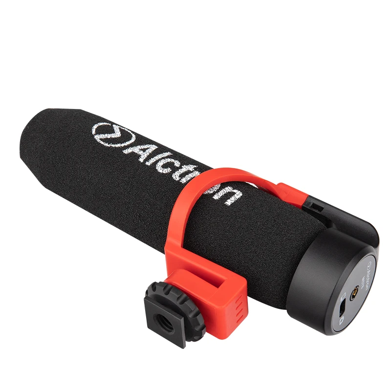 Alctron M598 micrófono de grabación condener para escopeta, plug and play, zapata para cámara, pequeño y liviano