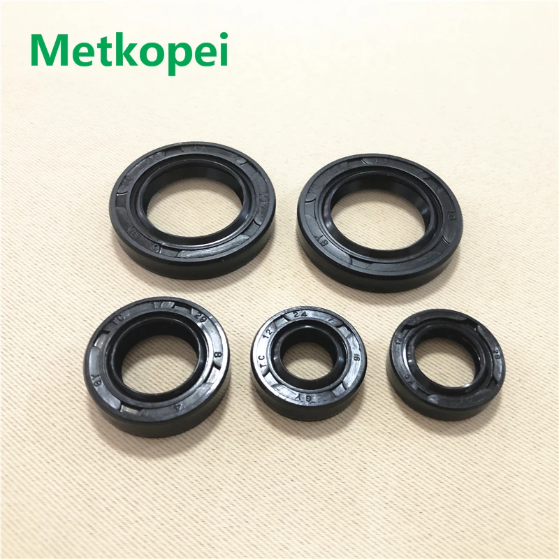 scooter moped full complete engine oil seal rubber crankshaft gear shaft seal for Suzuki TB50 TB60 D1E41QMB QingQi 50cc TB 50