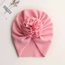 Baby Flower Soft Headband Hat #4