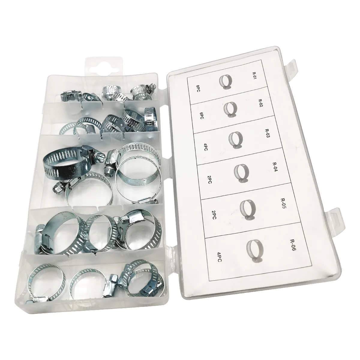 26Pc Rubber Slangklem Set Rubber Slangklem Staal Slang Slangklem