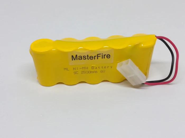 MasterFire Original SC 6V 2500mAh Ni-MH Battery Rechargeable NiMH Batteries Pack with Connector for RC Cars RC Boats RC Gadgets