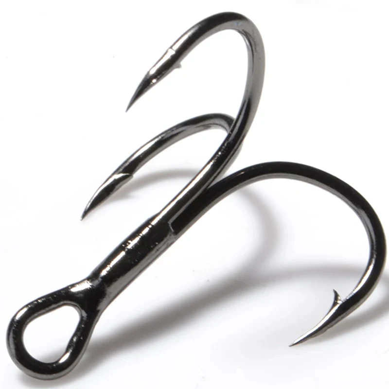 13ME Triple Fish Hook Auxiliary Fixture Head Fishing Accessories Japanese Fish Hook Saltwater Triple Round Hook Fish