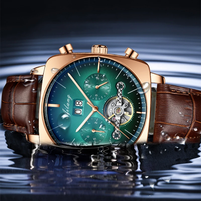 New ailang square watch hollow multifunctional men fashion waterproof watch