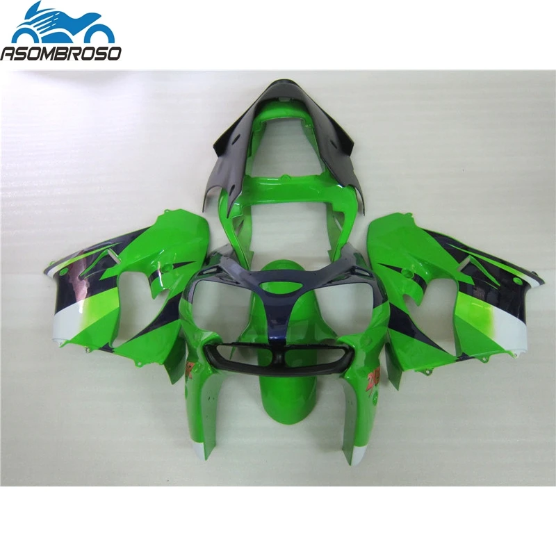 

New Arrival Injection Mold Bodyparts for Kawasaki Ninja ZX9R fairing kit 2002-2003 green black fairing set zx9r 02 03 JD71