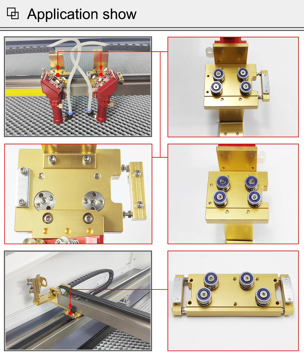 Hunst U Rillenkugellager SG15 mit kostenlosen Befestigungsschrauben, zweireihiges Miniatur-Riemenscheiben-Getriebe, exzentrisches Rad – Detail 4