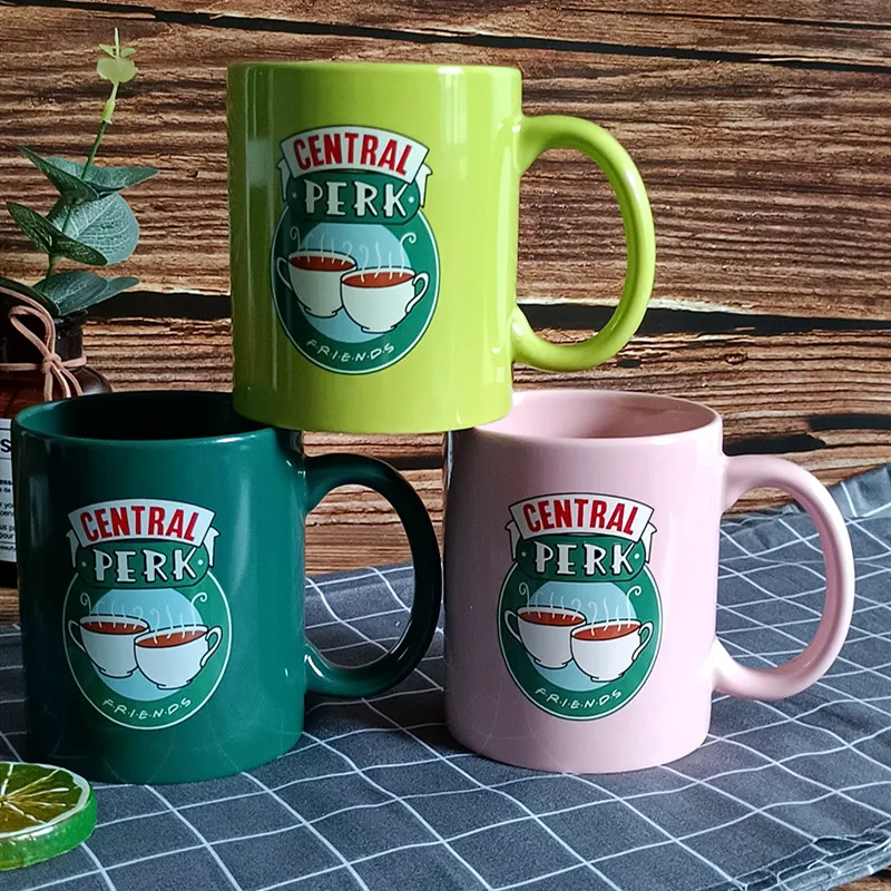 Friends TV Show Series Central Perk Ceramic Coffee Mug 330ml Friends Central Perk Cappuccino Tea Cup