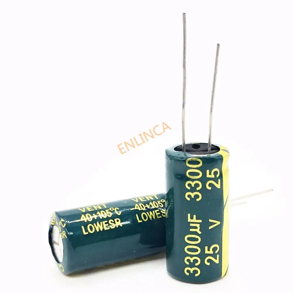 3pcs/lot 25V 3300UF 13*25 high frequency low impedance aluminum electrolytic capacitor 3300uf 25v 20%