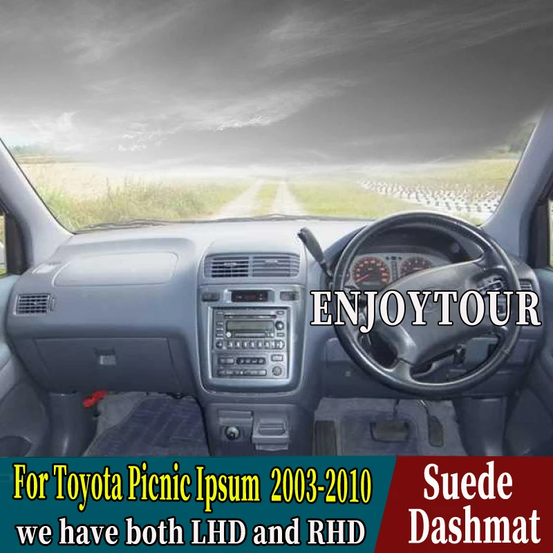 

Автомобильный Стайлинг, замшевый кожаный коврик для приборной панели, коврик для приборной панели, аксессуары, ковер для Toyota Picnic Ipsum 2003-2010 2004 2005 2006