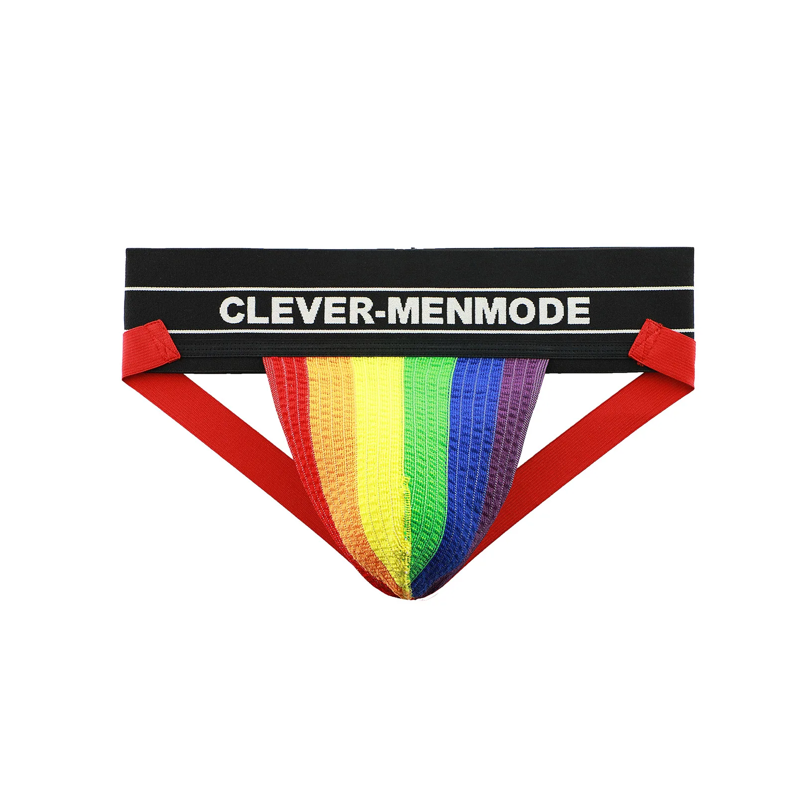 CLEVER-MENMODE Men Jockstrap G Strings Sexy Underwear Wide Waistband Cotton Thong Erotic Penis Pouch Panties Bikini Underpants