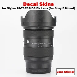 28-70mm F2.8 Lens Premium Decal Skin Protective Film for Sigma 28-70F2.8 DG DN Lens  for Sony E Mount Cover Film Sticker