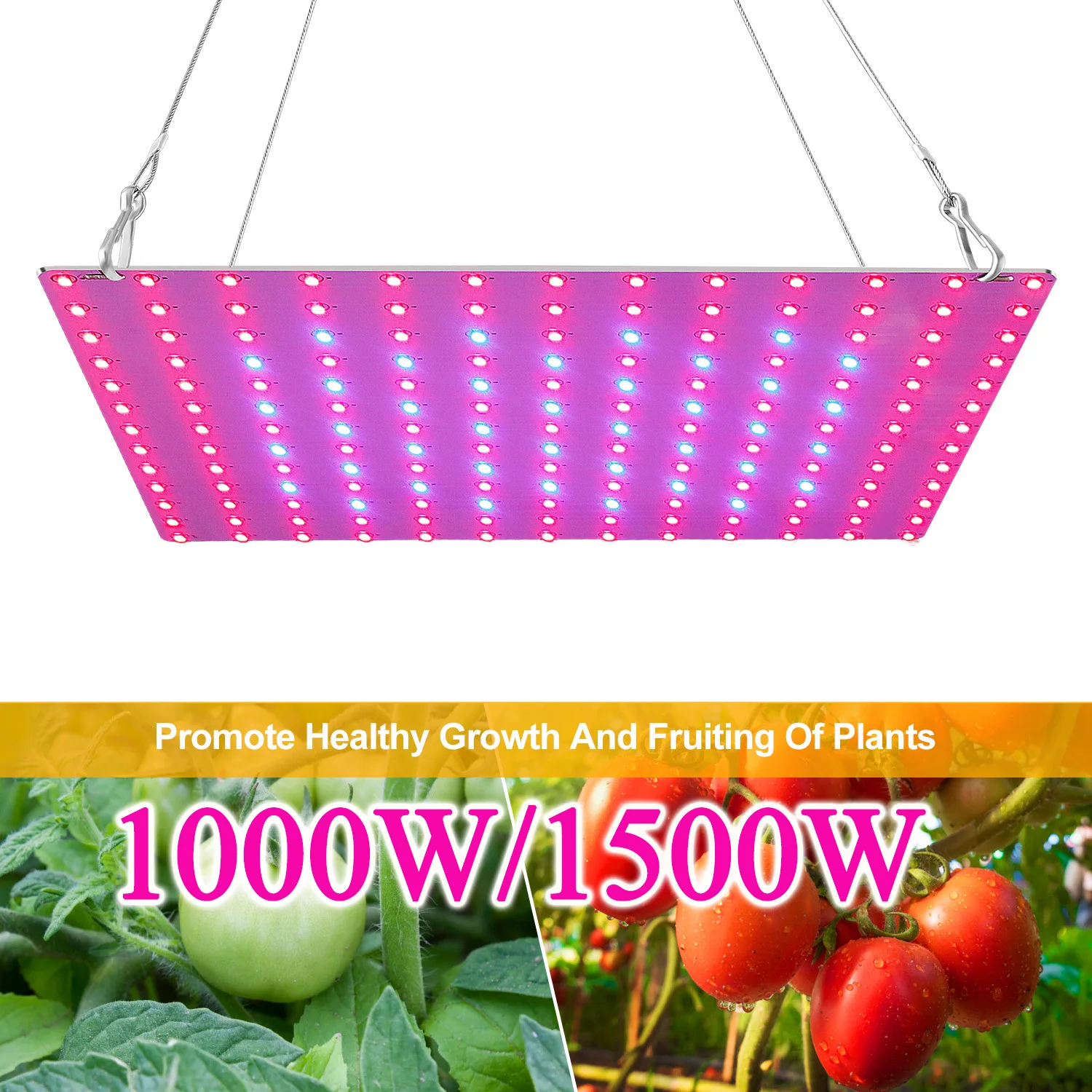 

1000W 1500W Full Spectrum Led Phytolamp For Seedlings Flower Greenhouse Plants 81 169Leds Red Blue Panel Led Grow Light Lamp